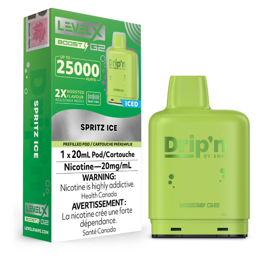 Level X Drip’n Boost G2 25K-Spritz Ice