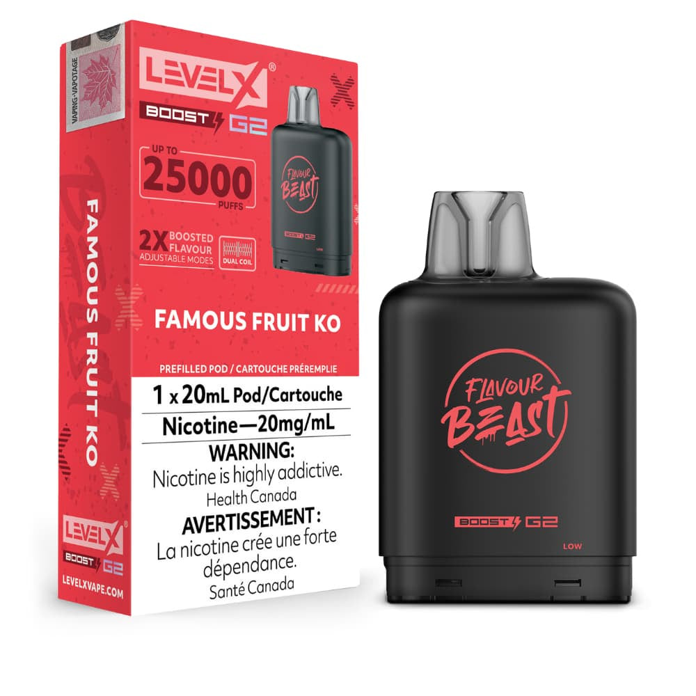 Level X Flavour Beast Boost G2 25K – Famous Fruit KO